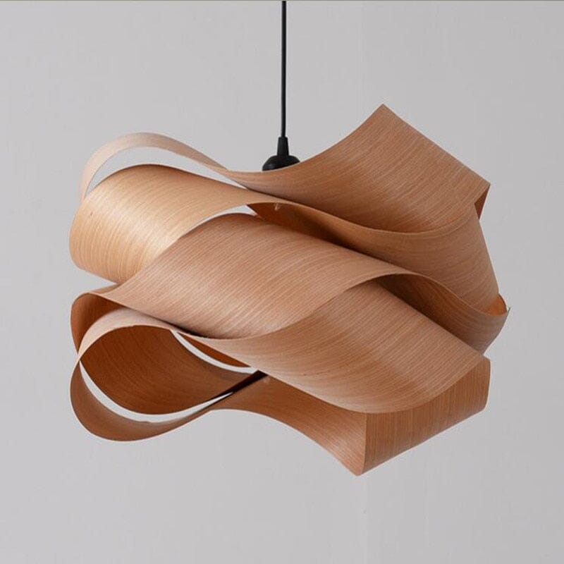 Wood Skin Pendant Light Fixture