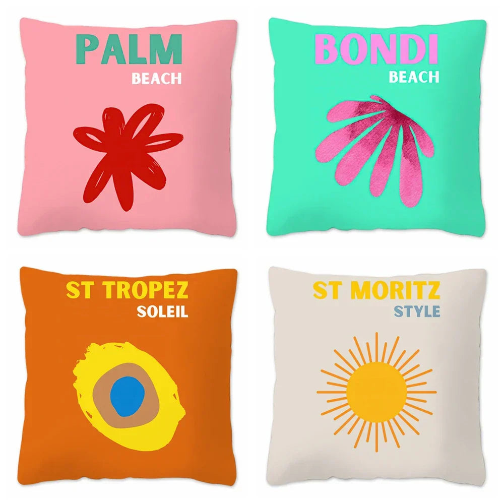 Travel Series Soft Plush Cushion Cover