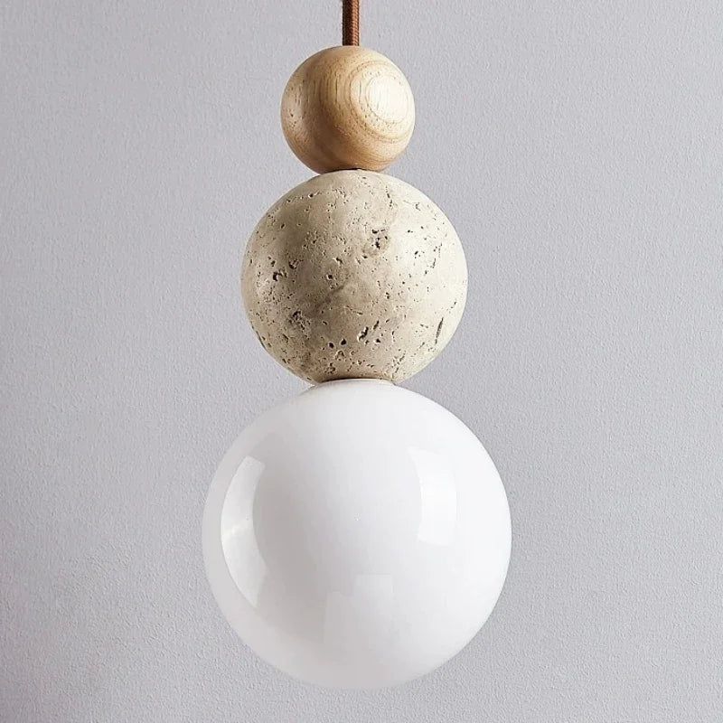 Wabi-Sabi Charming Stone Pendant Lamp