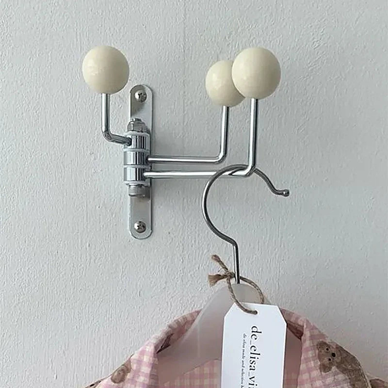 Triple ball wall hooks