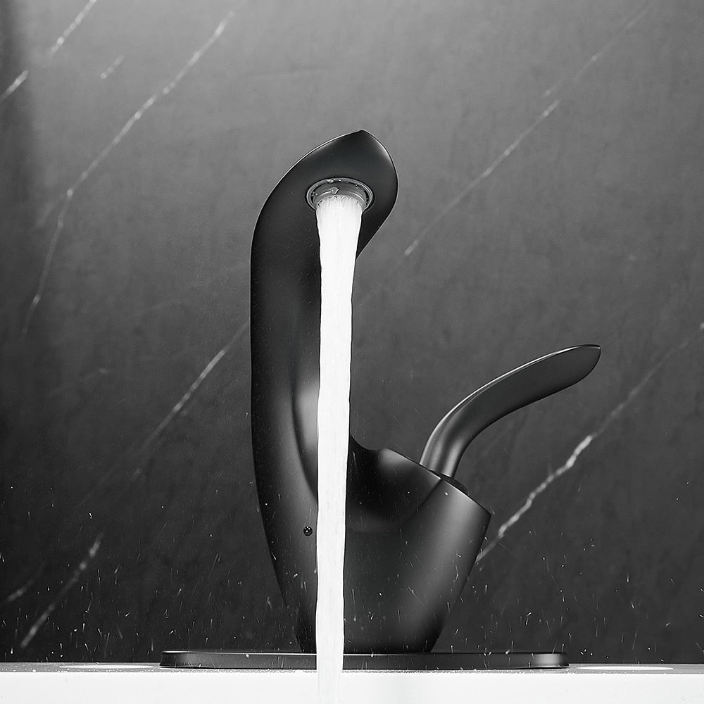 Vita - Modern Curved Bathroom Faucet