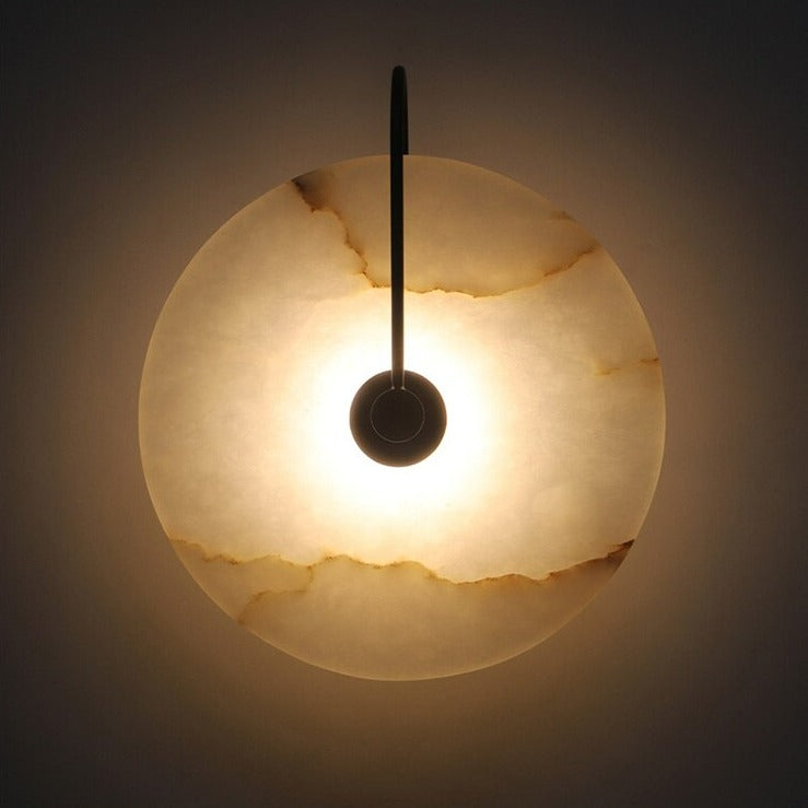 Modern White Marble Wall Sconce