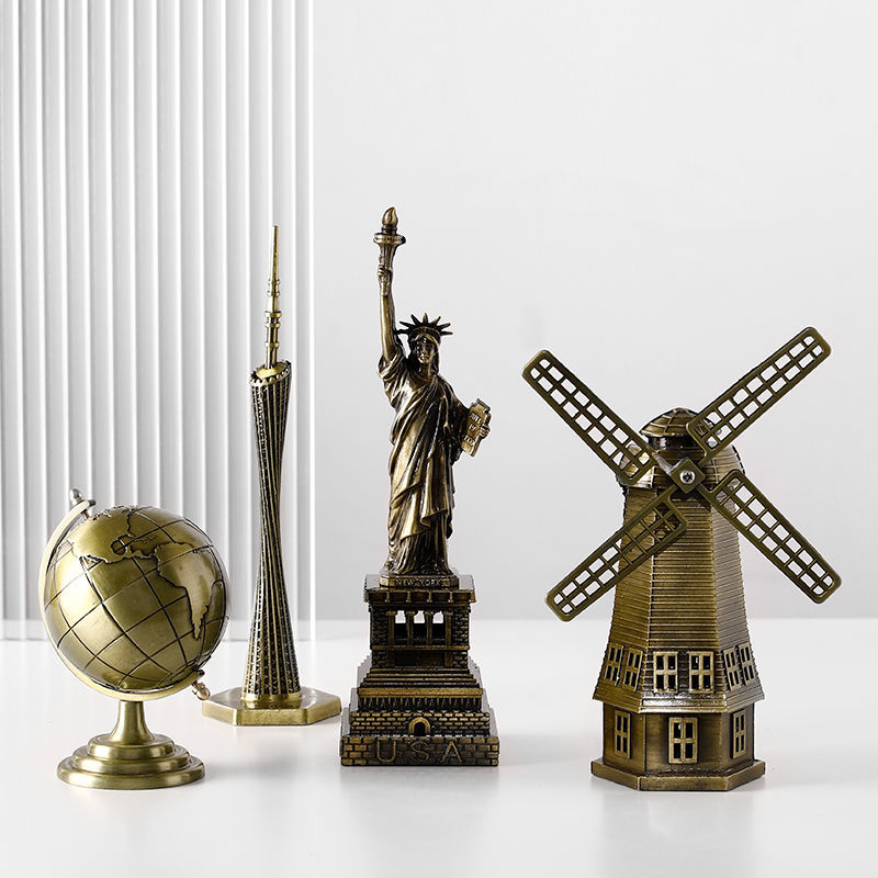 World Architecture Ornaments Display Set