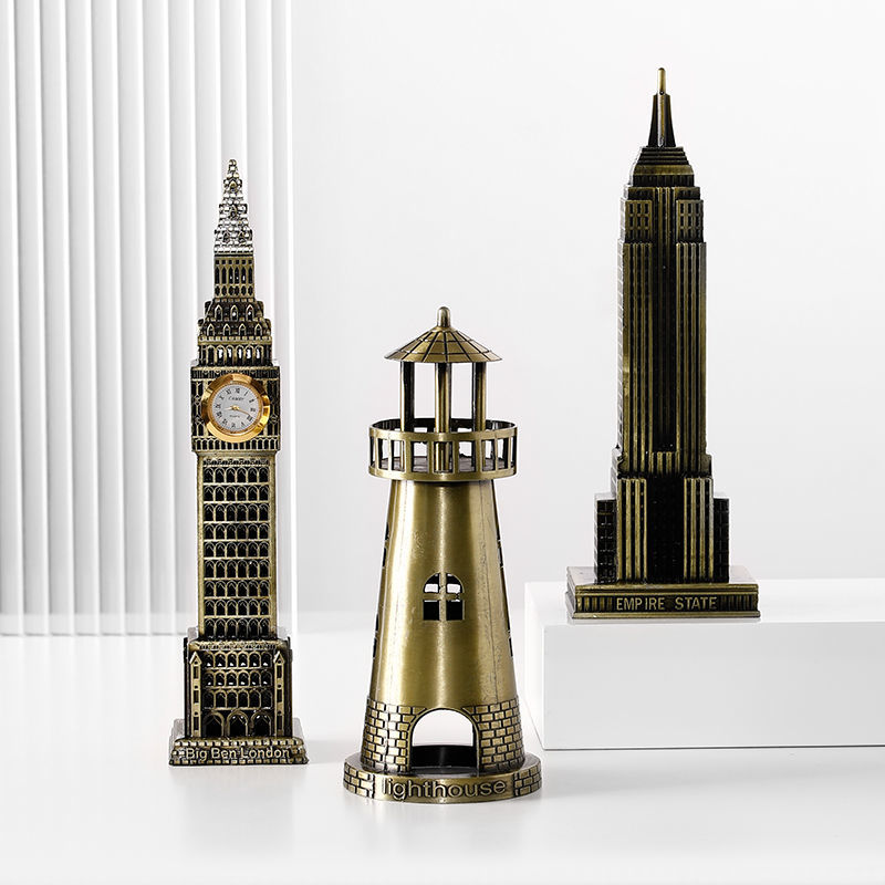 World Architecture Ornaments Display Set