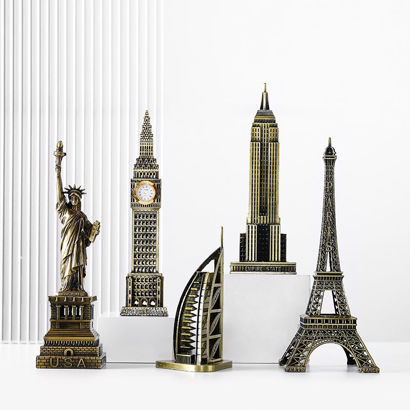 World Architecture Ornaments Display Set