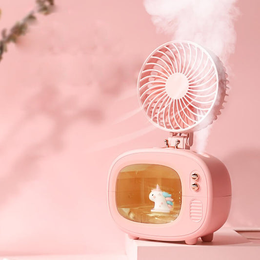 Summer Unicorn Humidifier Spray Fan