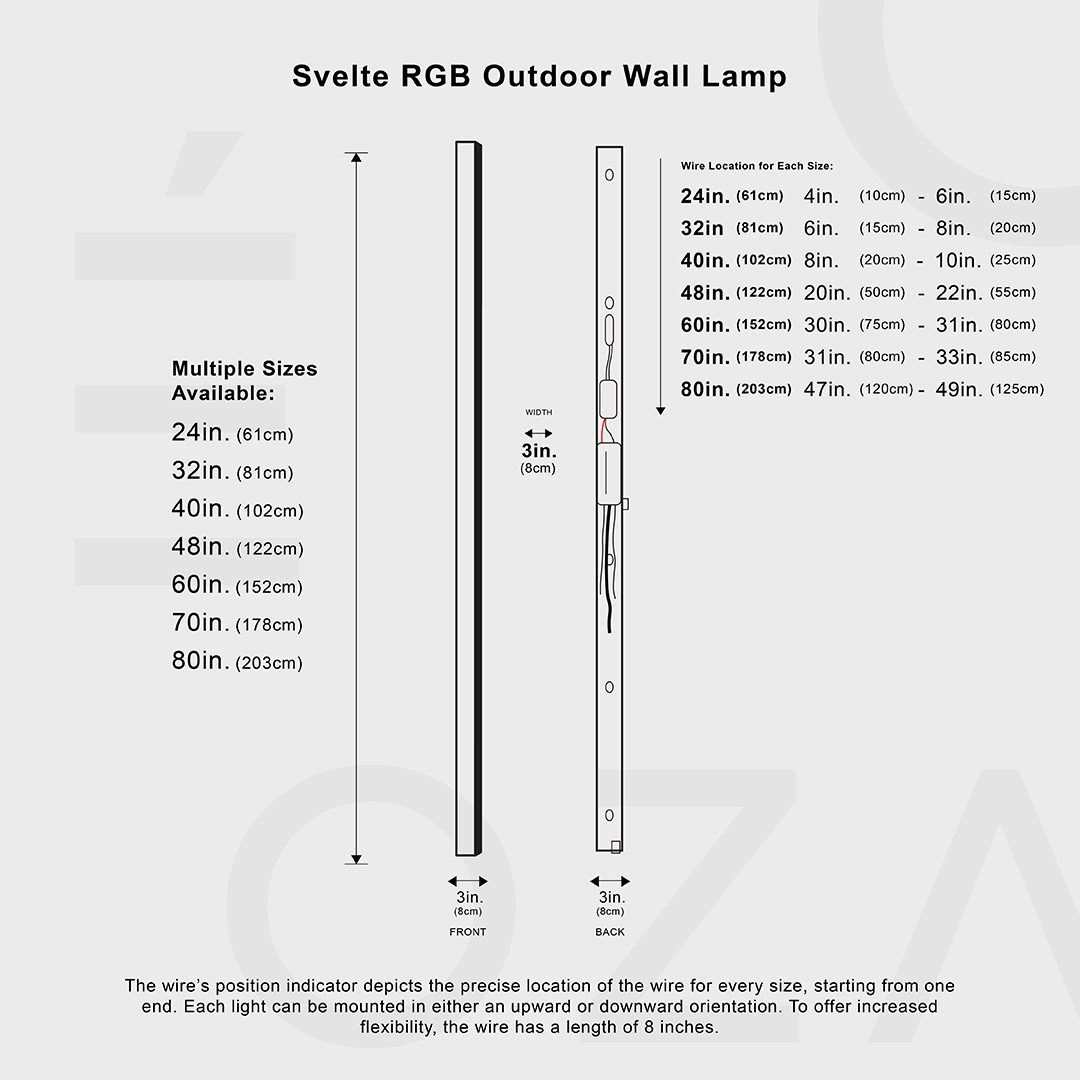 Svelte RGB Outdoor Wall Lamp