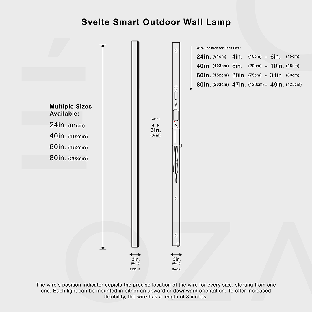 Svelte Smart Outdoor Wall Lamp