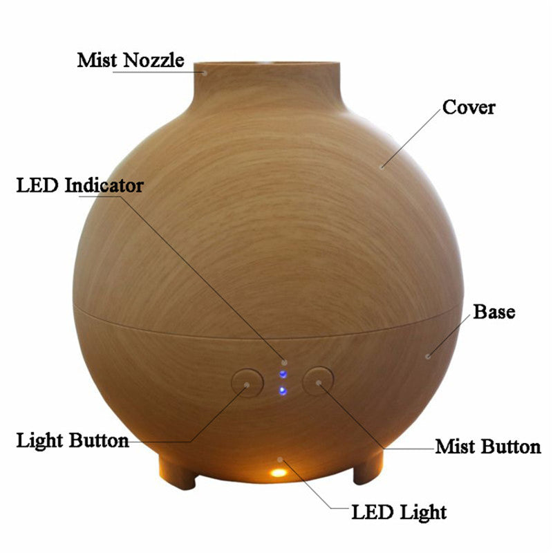 Wooden Air Humidifier Decor Piece