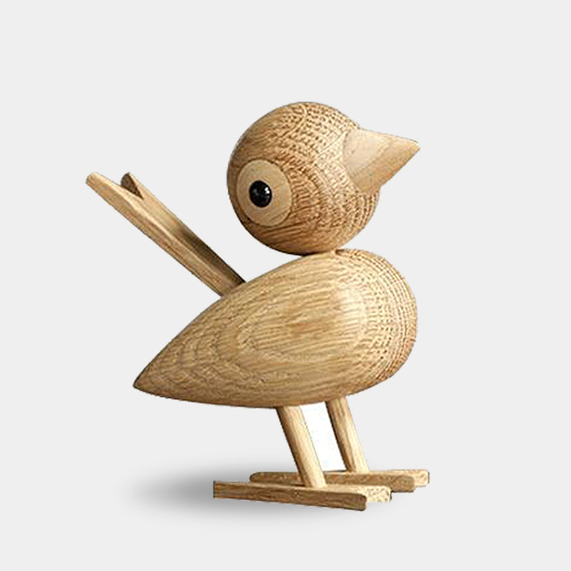 Wooden Sparrows Decorative Accent Figurines