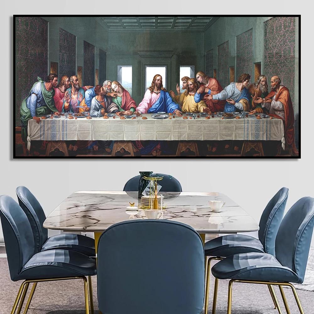 Vibrant Last Supper Canvas Print