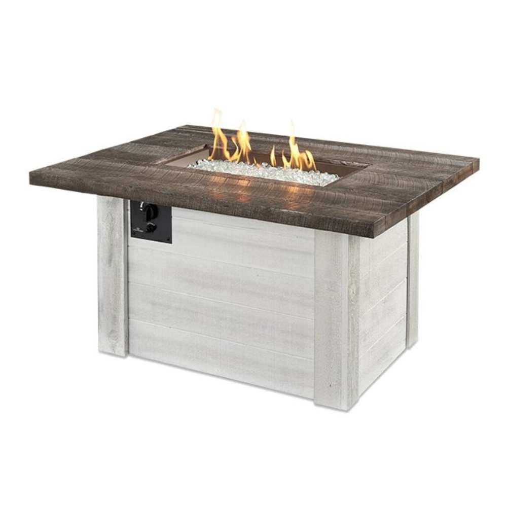 The Outdoor Greatroom Company Alcott Rectangular Gas Fire Pit Table (ALC-1224)