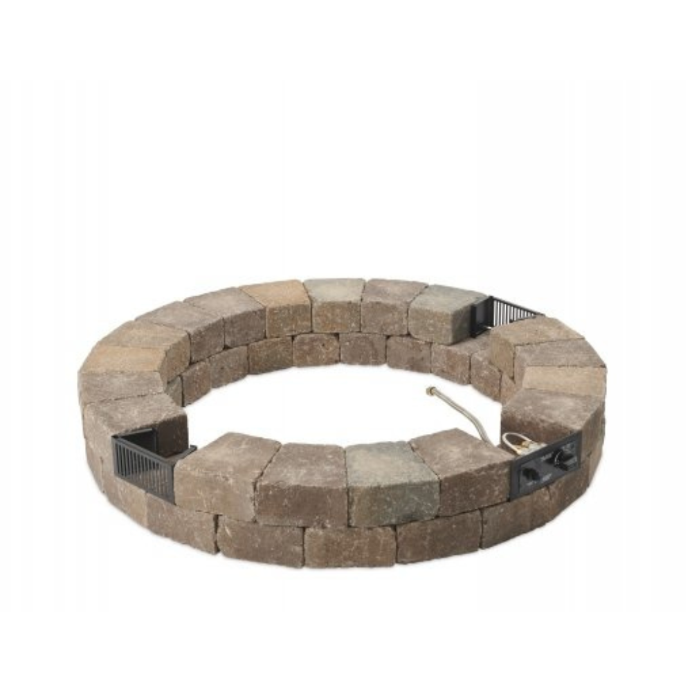 The Outdoor Greatroom Company Bronson Block Round Gas Fire Pit Kit (BRON52-K)