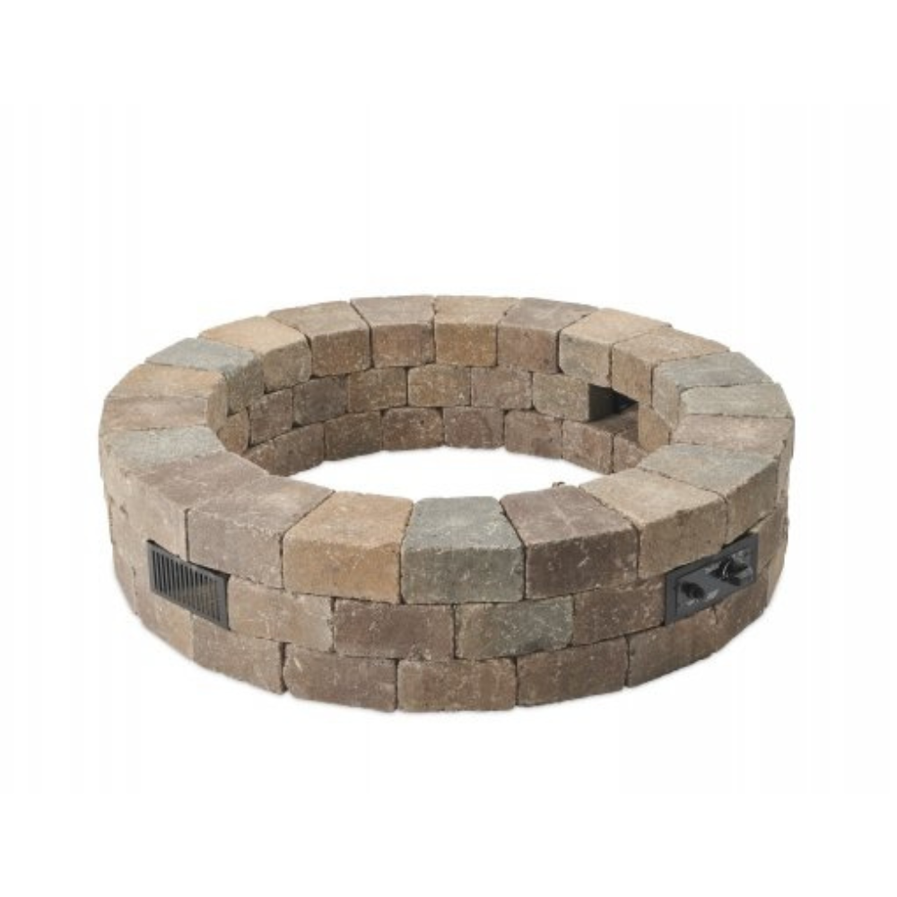 The Outdoor Greatroom Company Bronson Block Round Gas Fire Pit Kit (BRON52-K)