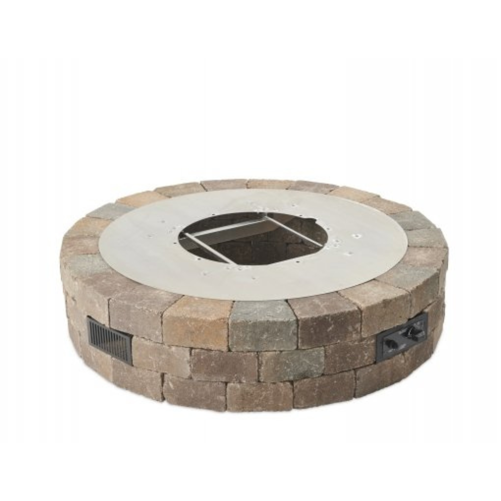 The Outdoor Greatroom Company Bronson Block Round Gas Fire Pit Kit (BRON52-K)