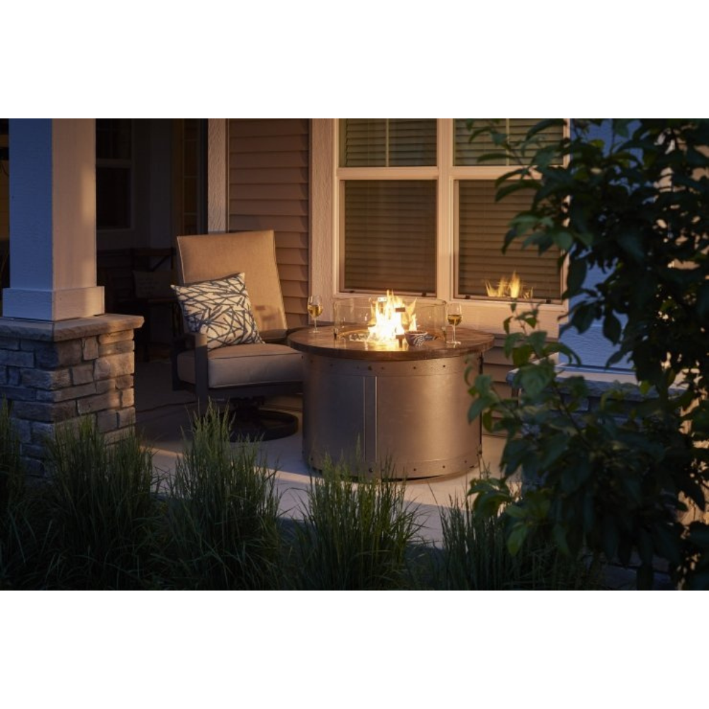 The Outdoor Greatroom Company Edison Round Gas Fire Pit Table (ED-20)