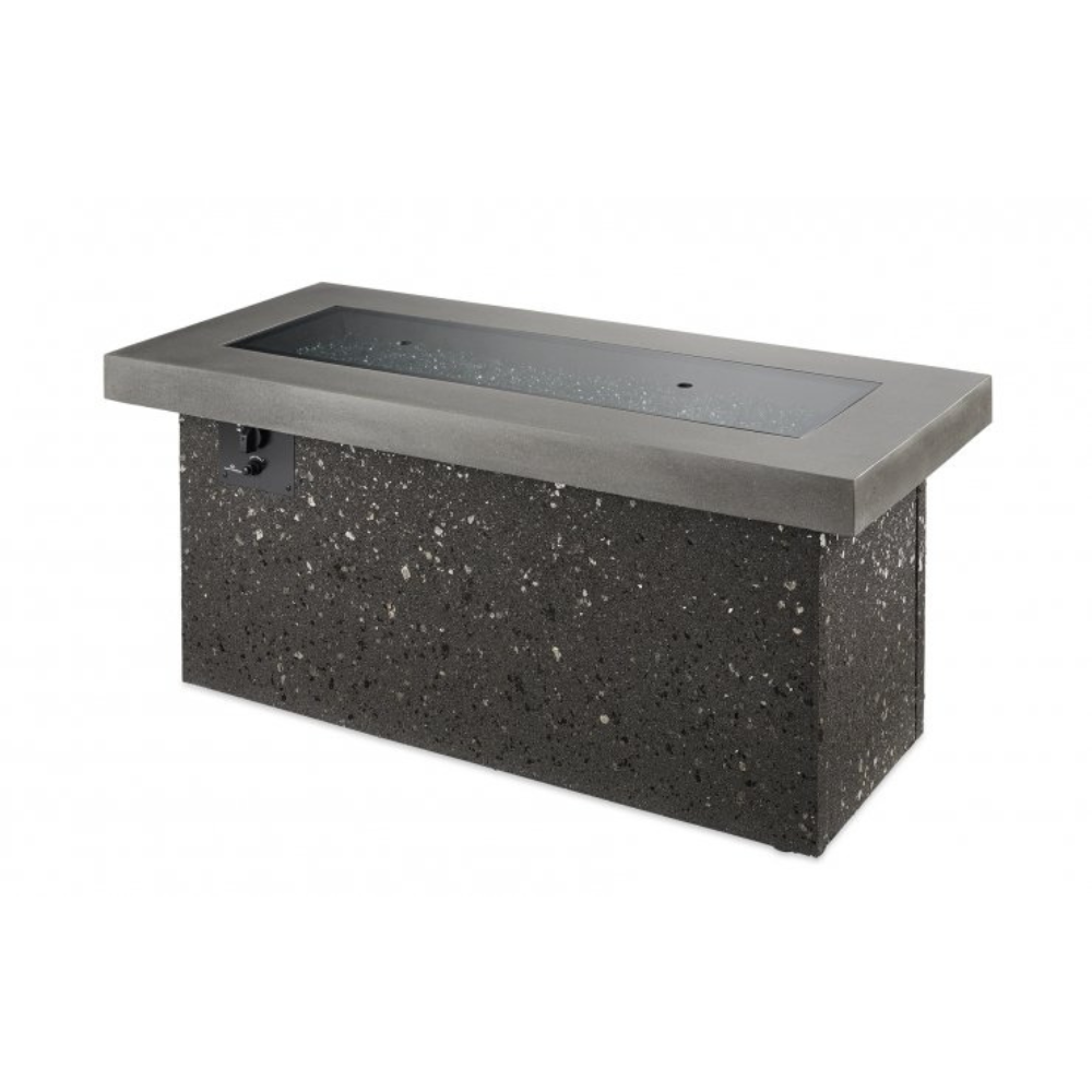 The Outdoor Greatroom Company Grey Key Largo Linear Gas Fire Pit Table (KL-1242-MM)