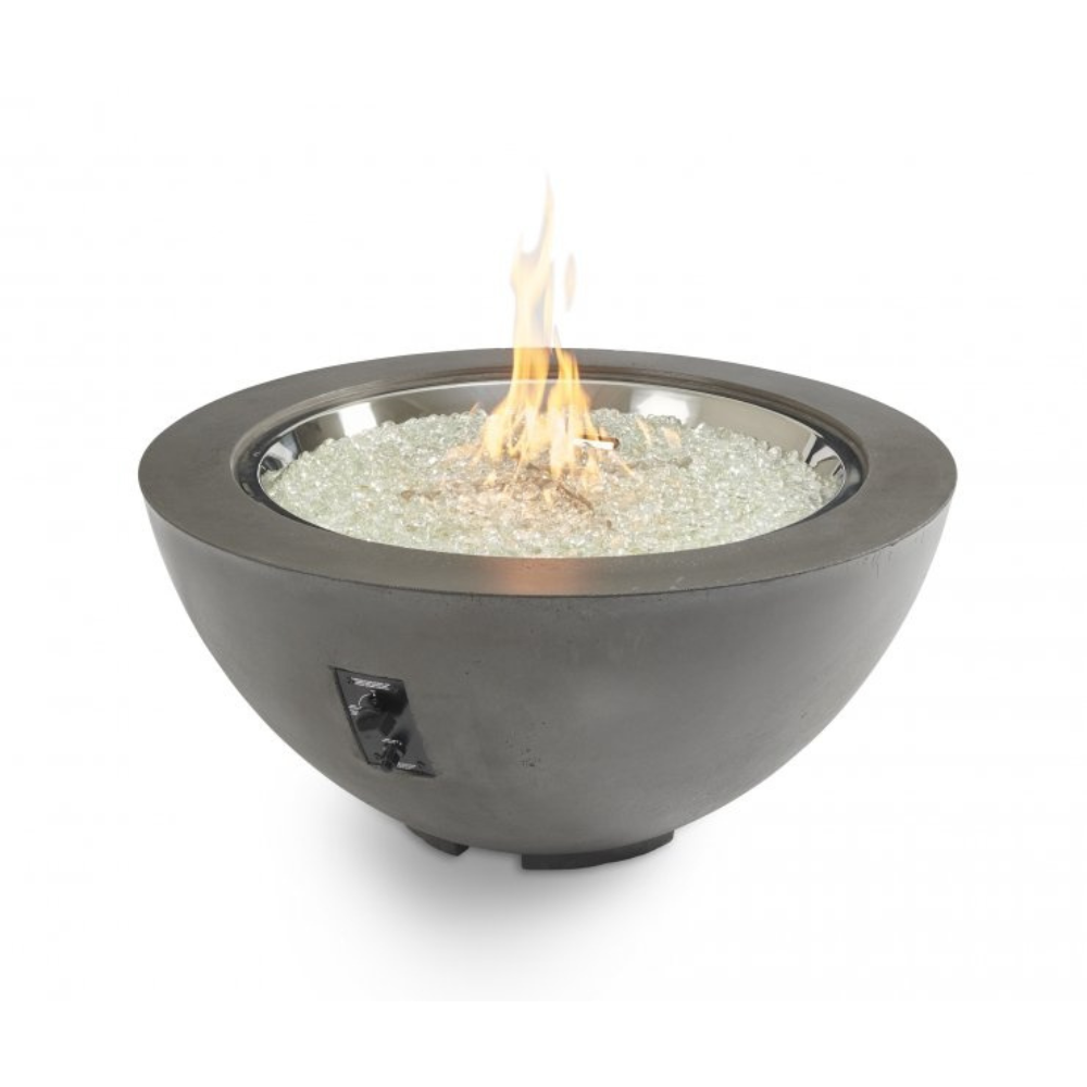 The Outdoor Greatroom Company Midnight Mist Cove 42-Inch Round Gas Fire Pit Bowl (CV-30MM)