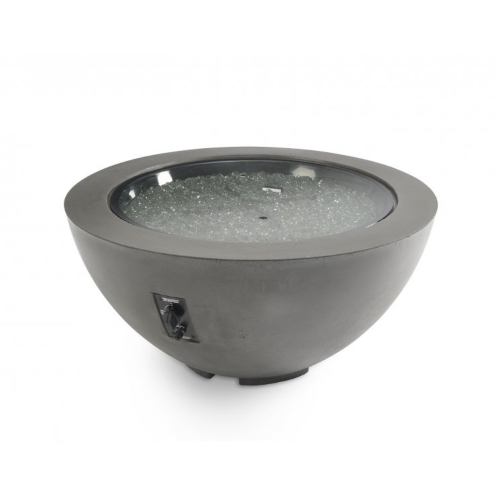 The Outdoor Greatroom Company Midnight Mist Cove 42-Inch Round Gas Fire Pit Bowl (CV-30MM)