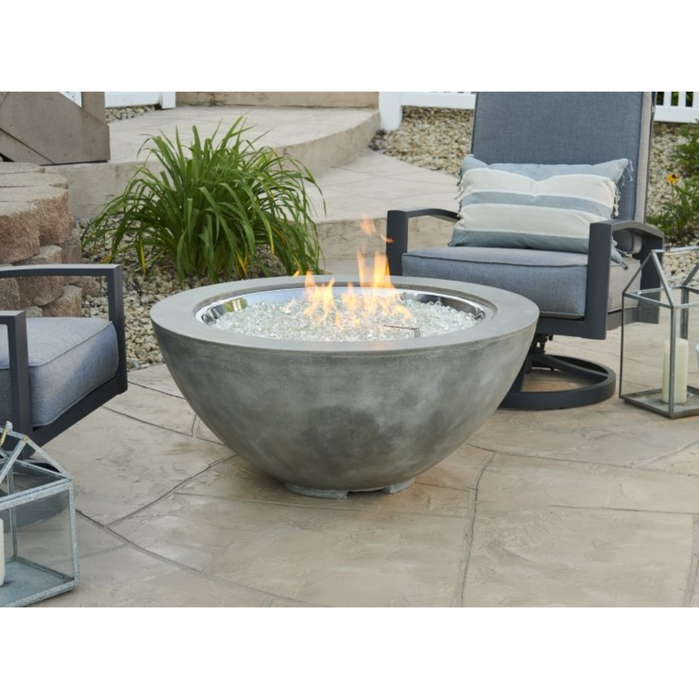 The Outdoor Greatroom Company Natural Grey Cove 42-Inch Round Gas Fire Pit Bowl (CV-30)