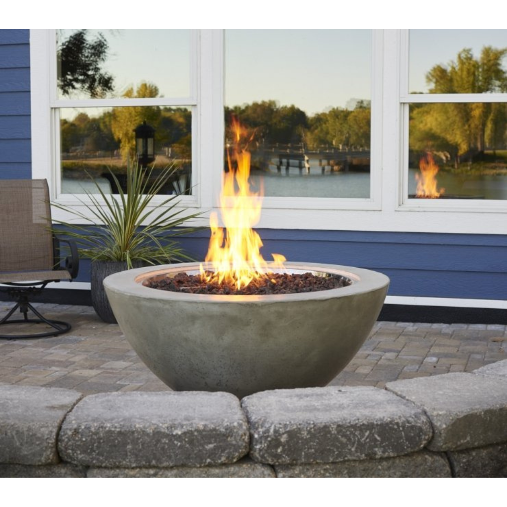 The Outdoor Greatroom Company Natural Grey Cove 42-Inch Round Gas Fire Pit Bowl (CV-30)