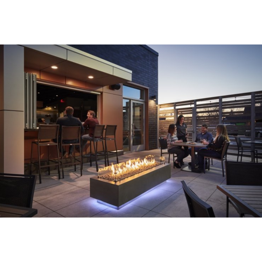 The Outdoor Greatroom Company Natural Grey Cove 72-Inch Linear Gas Fire Table (CV-72)