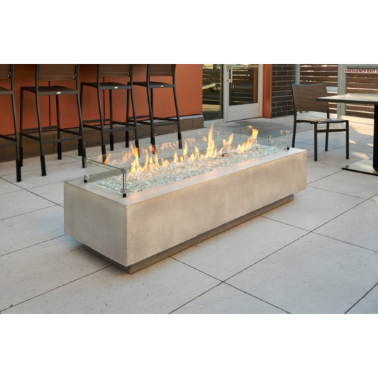 The Outdoor Greatroom Company Natural Grey Cove 72-Inch Linear Gas Fire Table (CV-72)