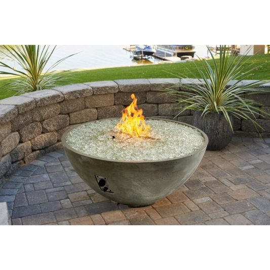 The Outdoor Greatroom Company Natural Grey Cove Edge 42-Inch Round Gas Fire Pit Bowl (CV-30E)