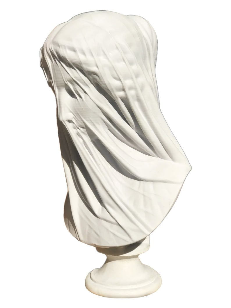 Veiled Lady in White II Sculpture