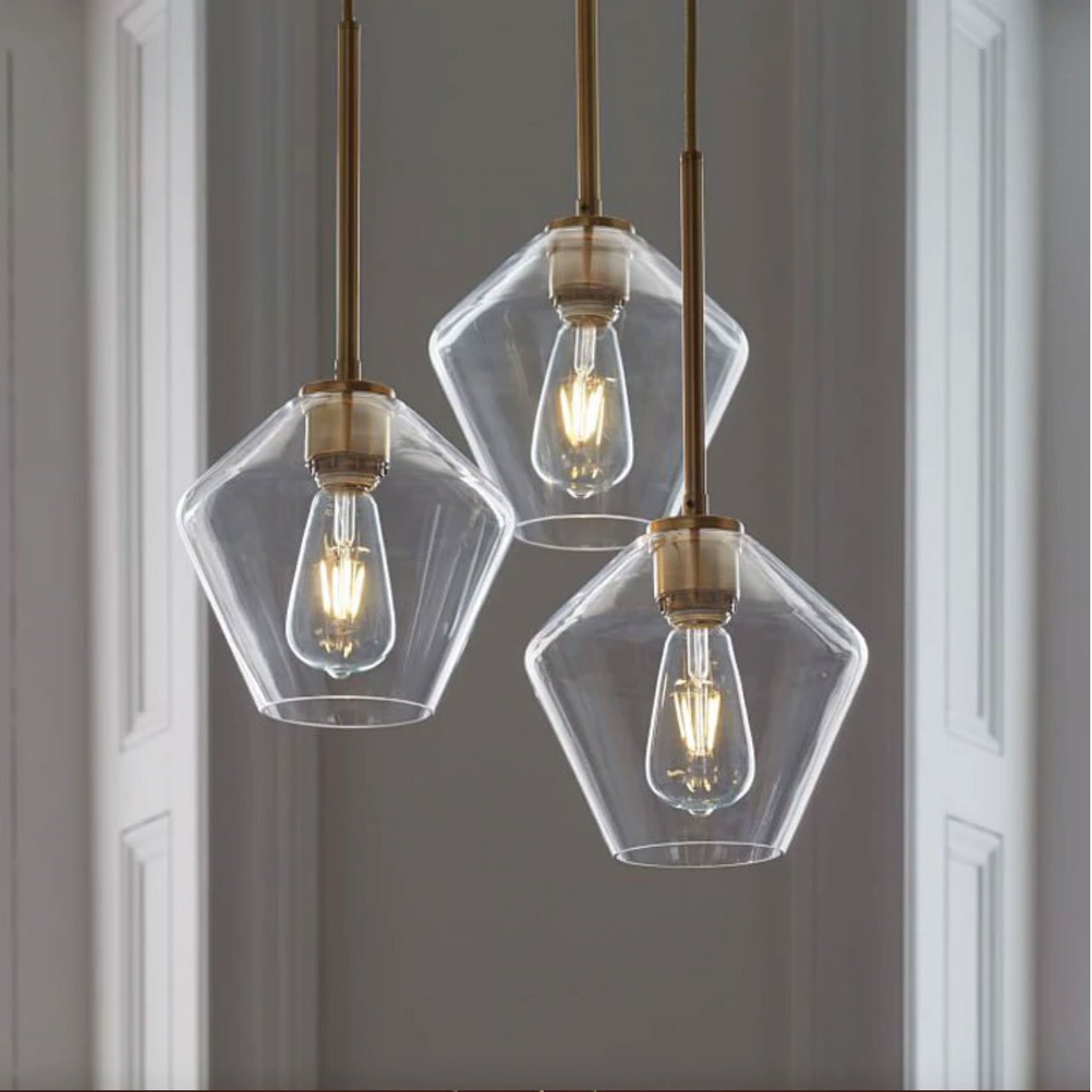 Transparent Glass Pendant Light - Nordic Side - 