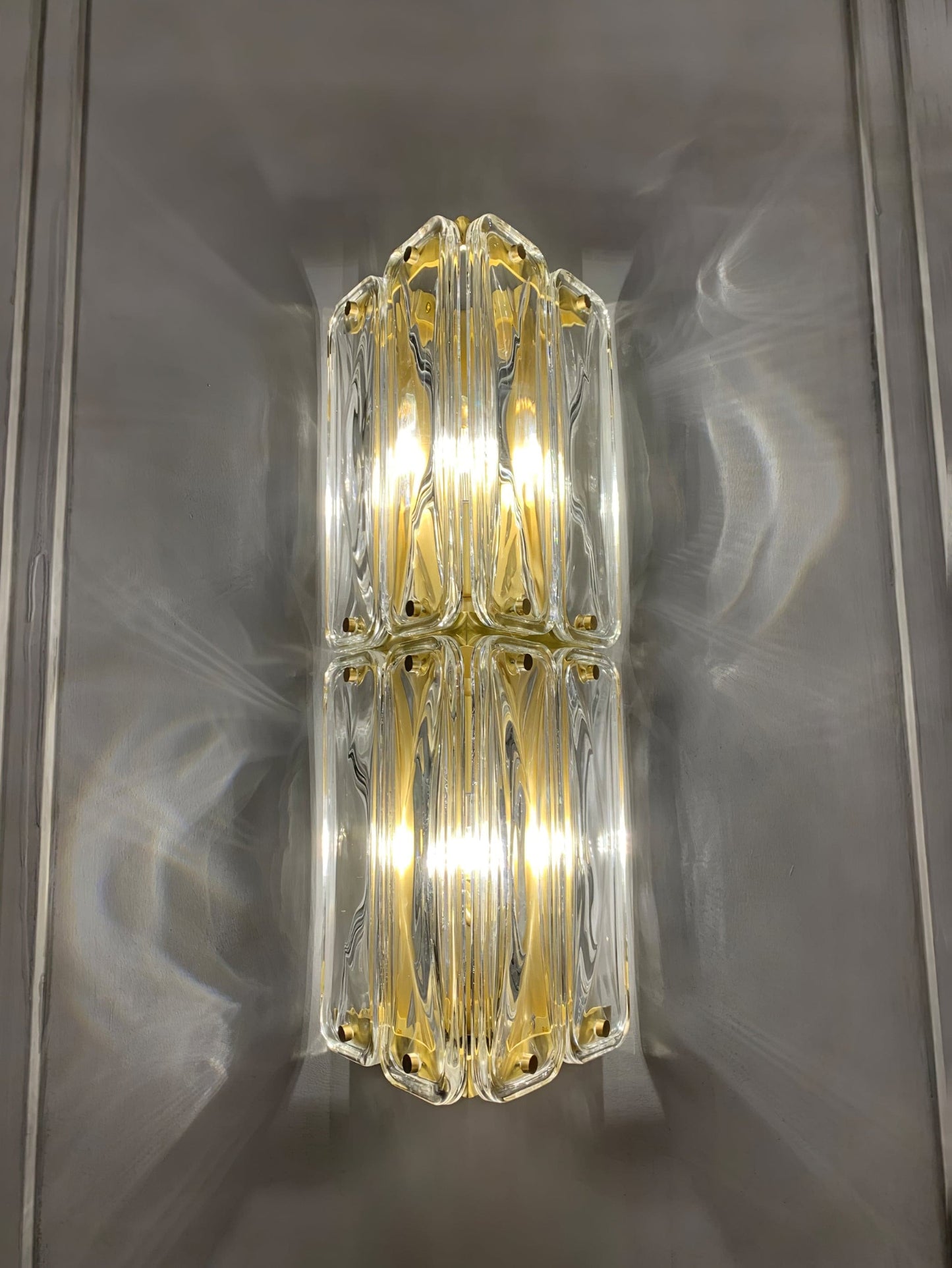 Triangular Glass Wall Light