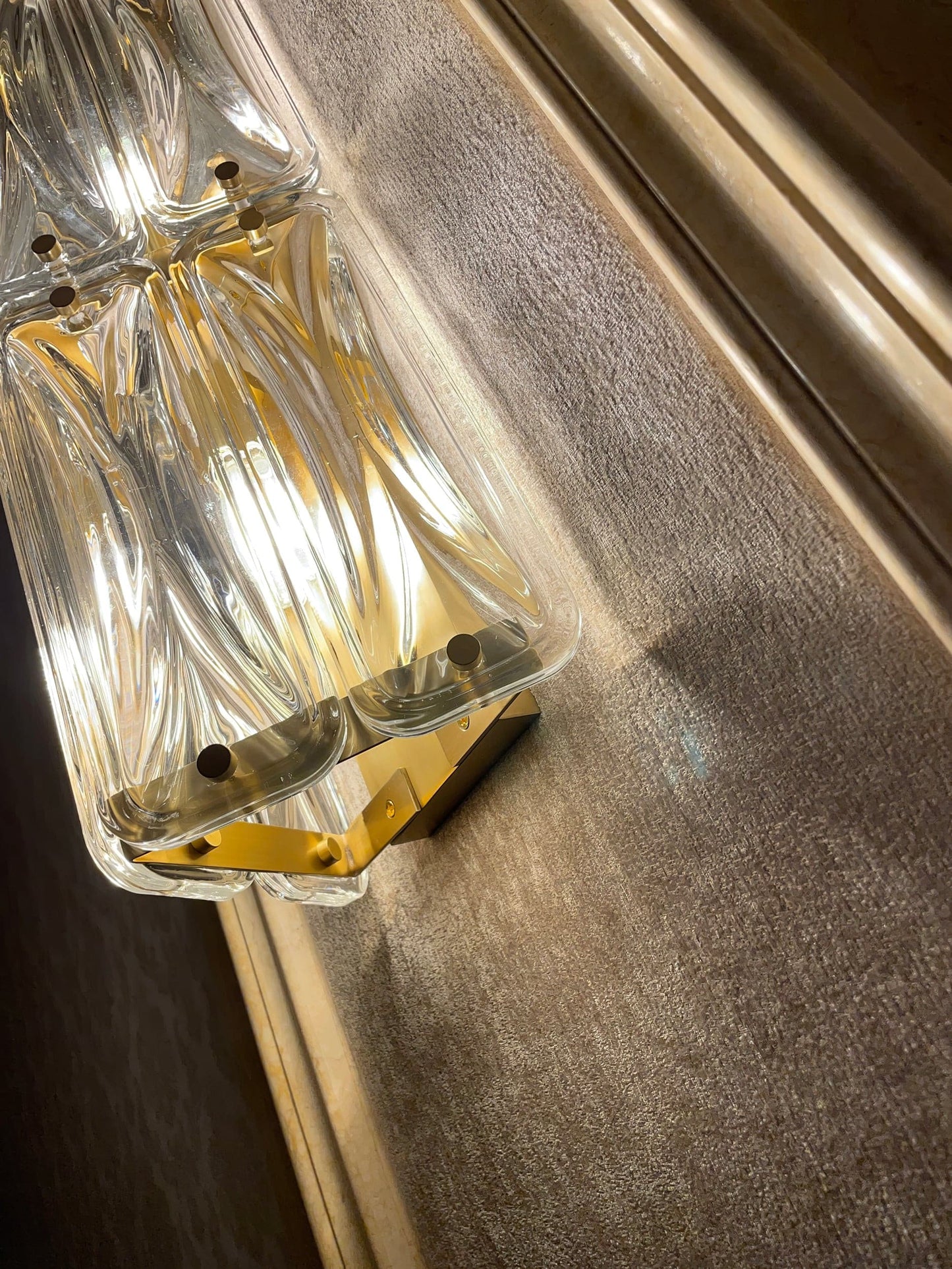 Triangular Glass Wall Light