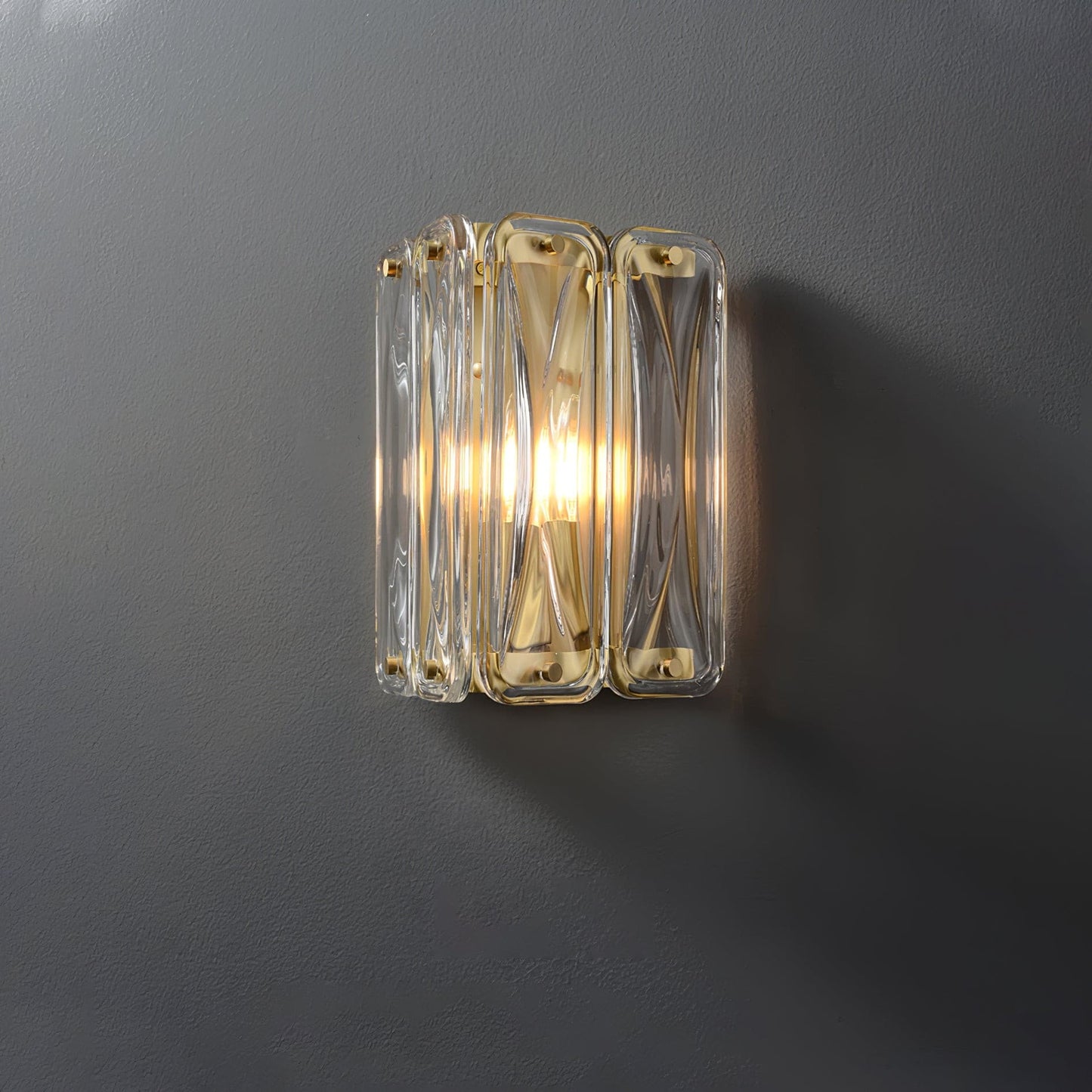 Triangular Glass Wall Light