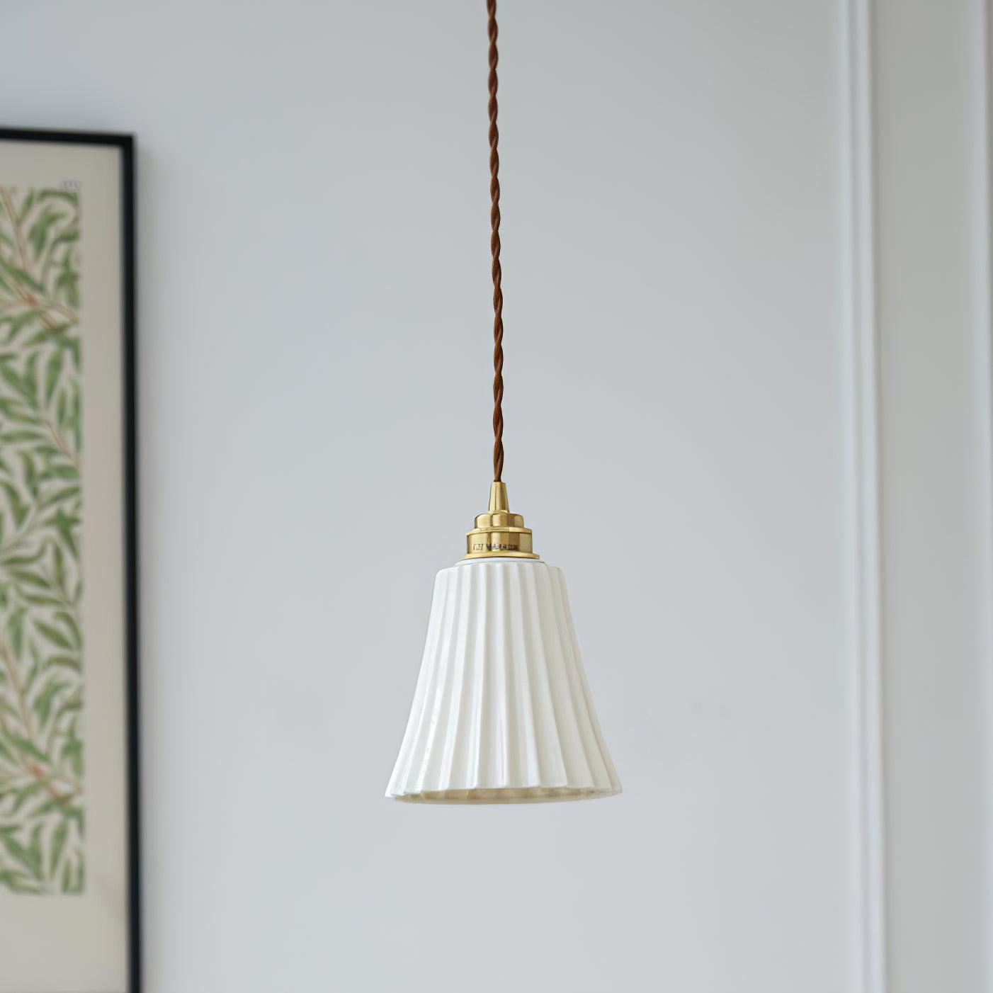 Trumpet Ceramic Pendant Light