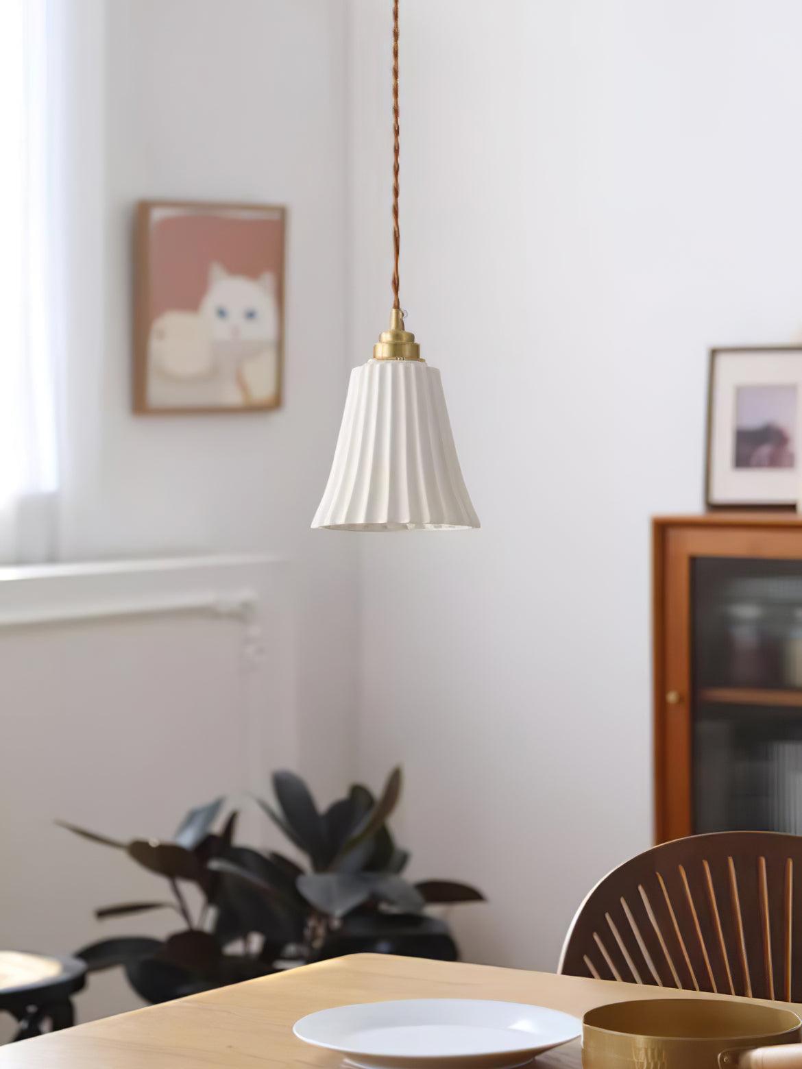 Trumpet Ceramic Pendant Light