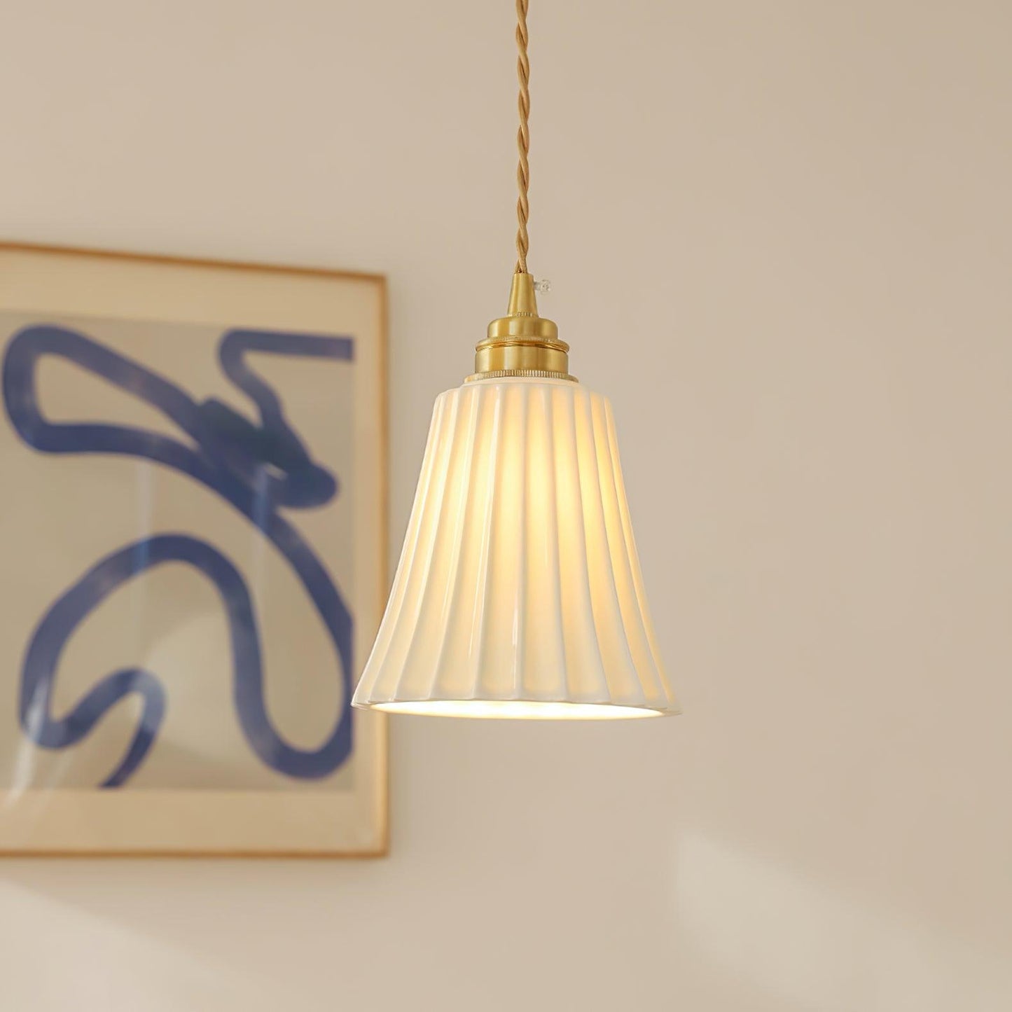 Trumpet Ceramic Pendant Light