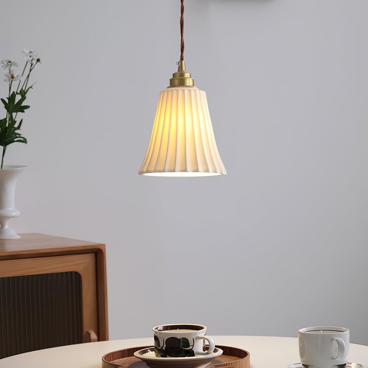 Trumpet Ceramic Pendant Light