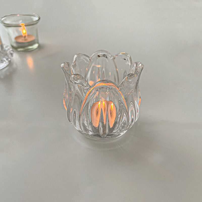 Tulip Glass Candle Holder