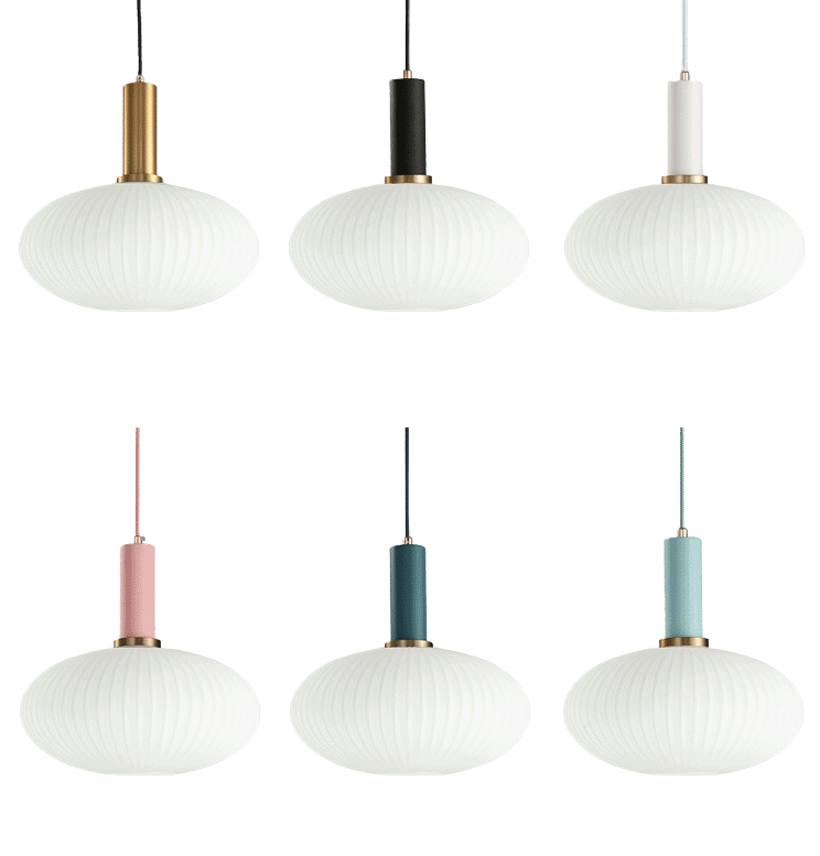 Walden - Vintage Textured Glass Pendant Lights