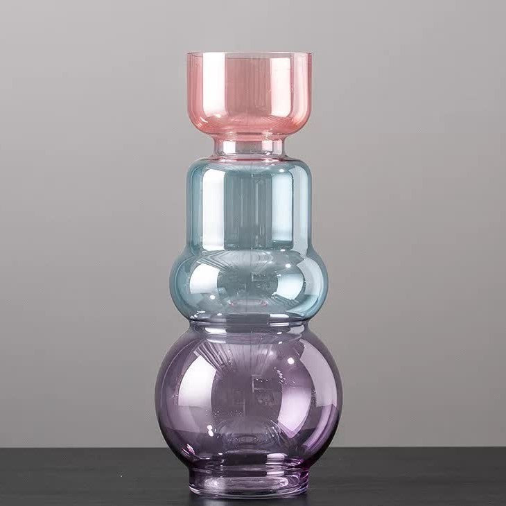 Multi-Color Curved Vase