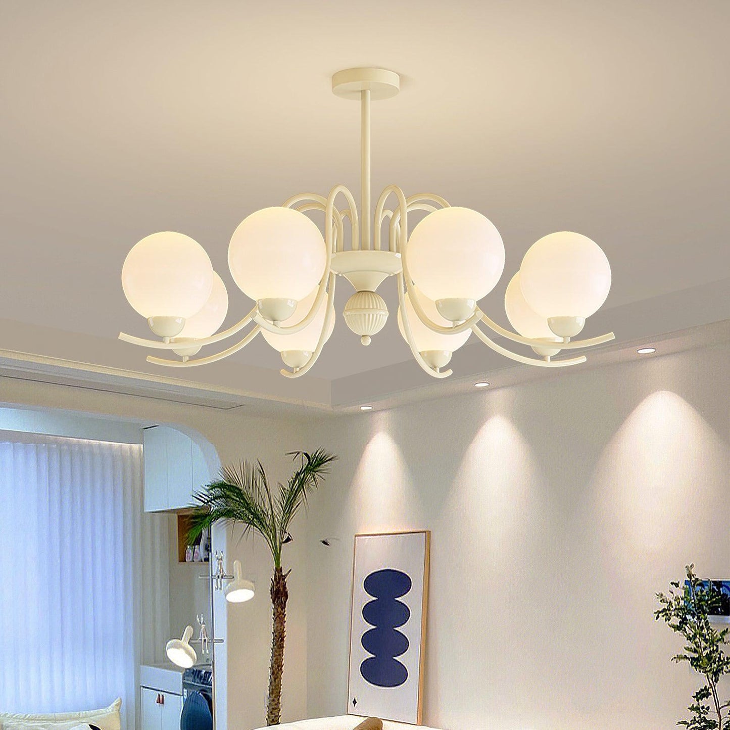 Vanilla Ball Chandelier