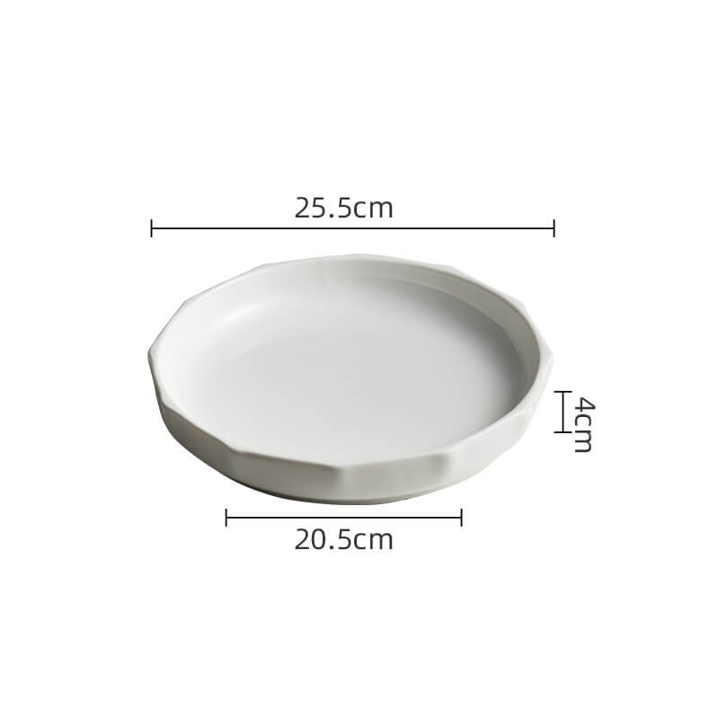 Vertical Ceramic Soup Plate