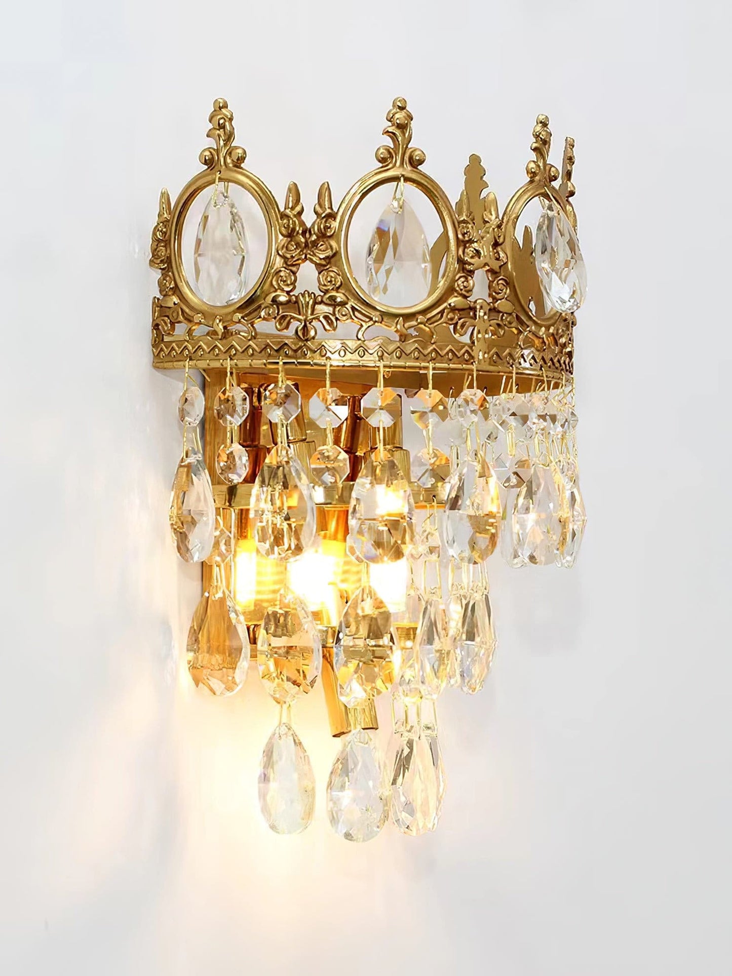 Vintage Crystal Wall Lamp