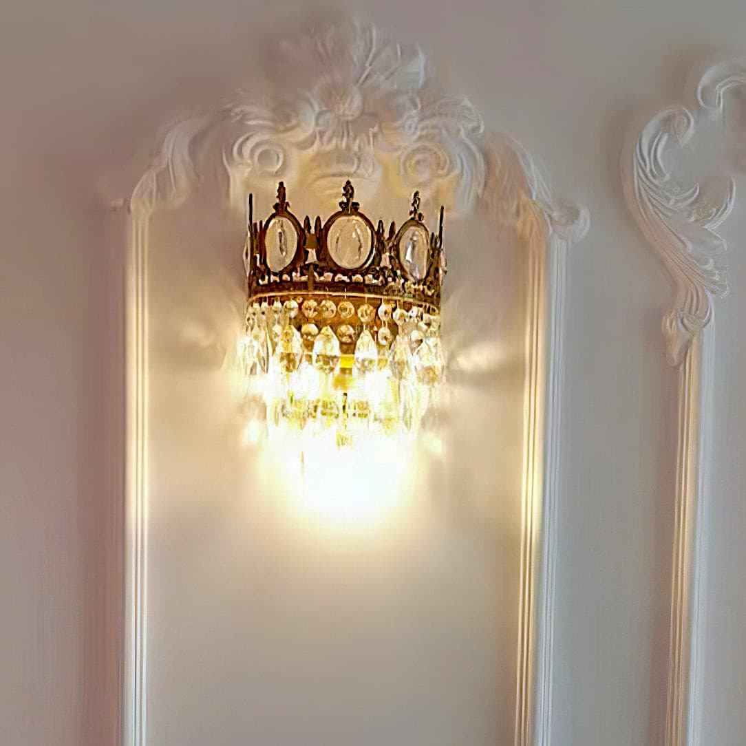 Vintage Crystal Wall Lamp