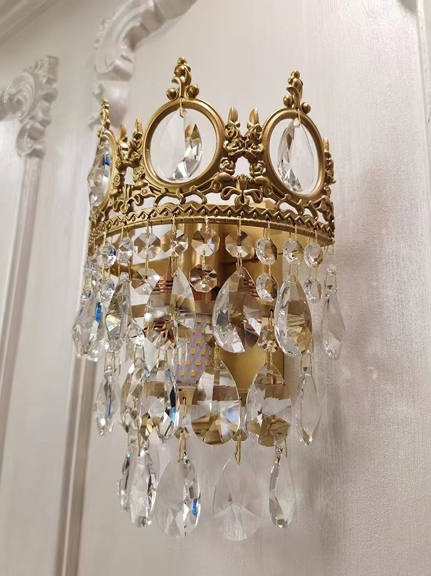 Vintage Crystal Wall Lamp