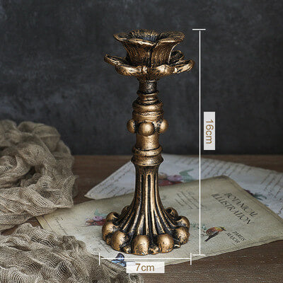 Vintage Lotus Decorative Candle Holder