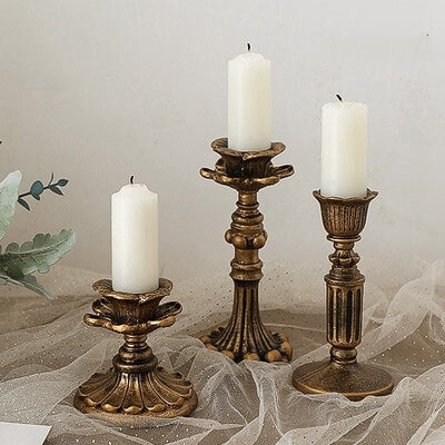 Vintage Lotus Decorative Candle Holder