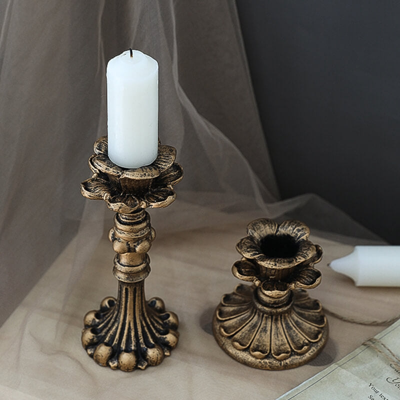 Vintage Lotus Decorative Candle Holder