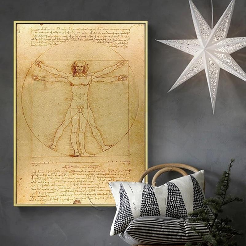 Vitruvian Abstract Canvas Wall Art