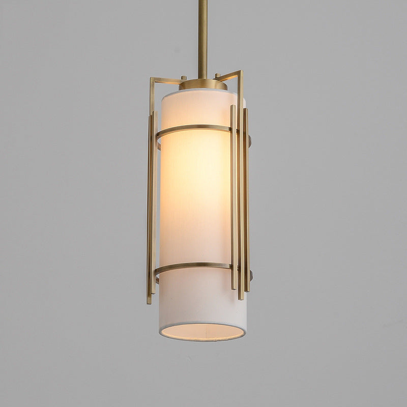 Warm Brass Pendant Light Fixture